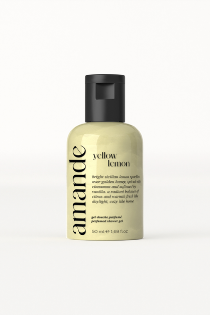 yellow lemon shower gel I mini size