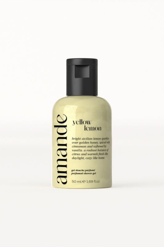 yellow lemon shower gel I mini size