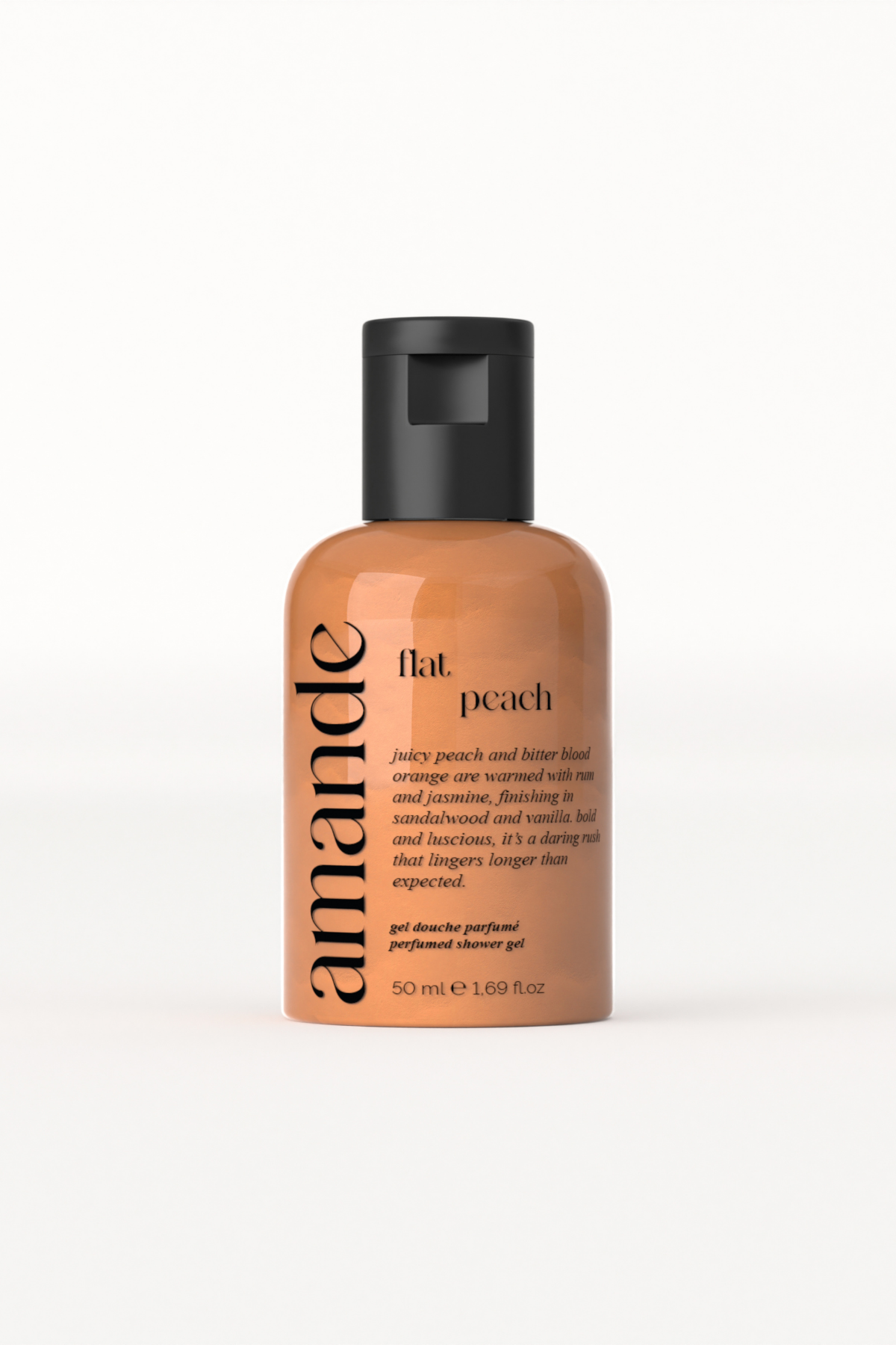 flat peach shower gel I mini size