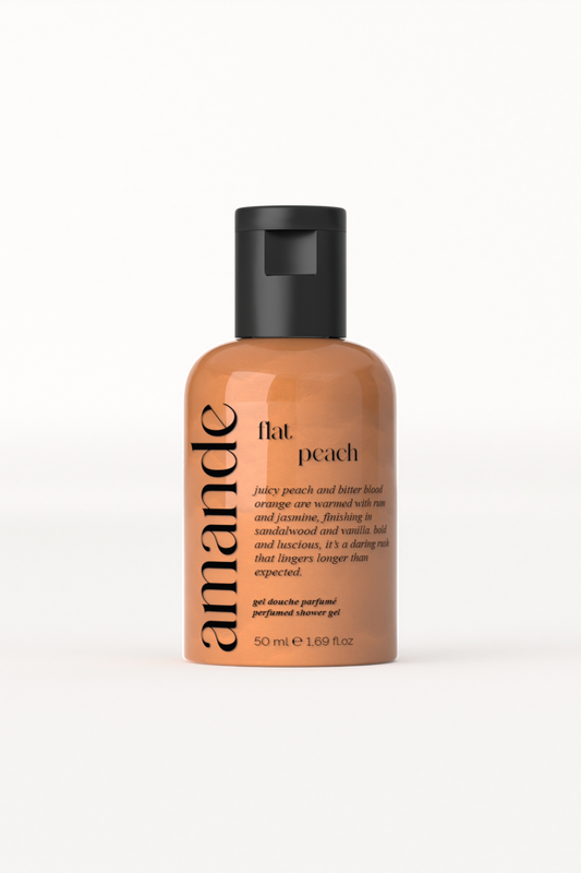 flat peach shower gel I mini size